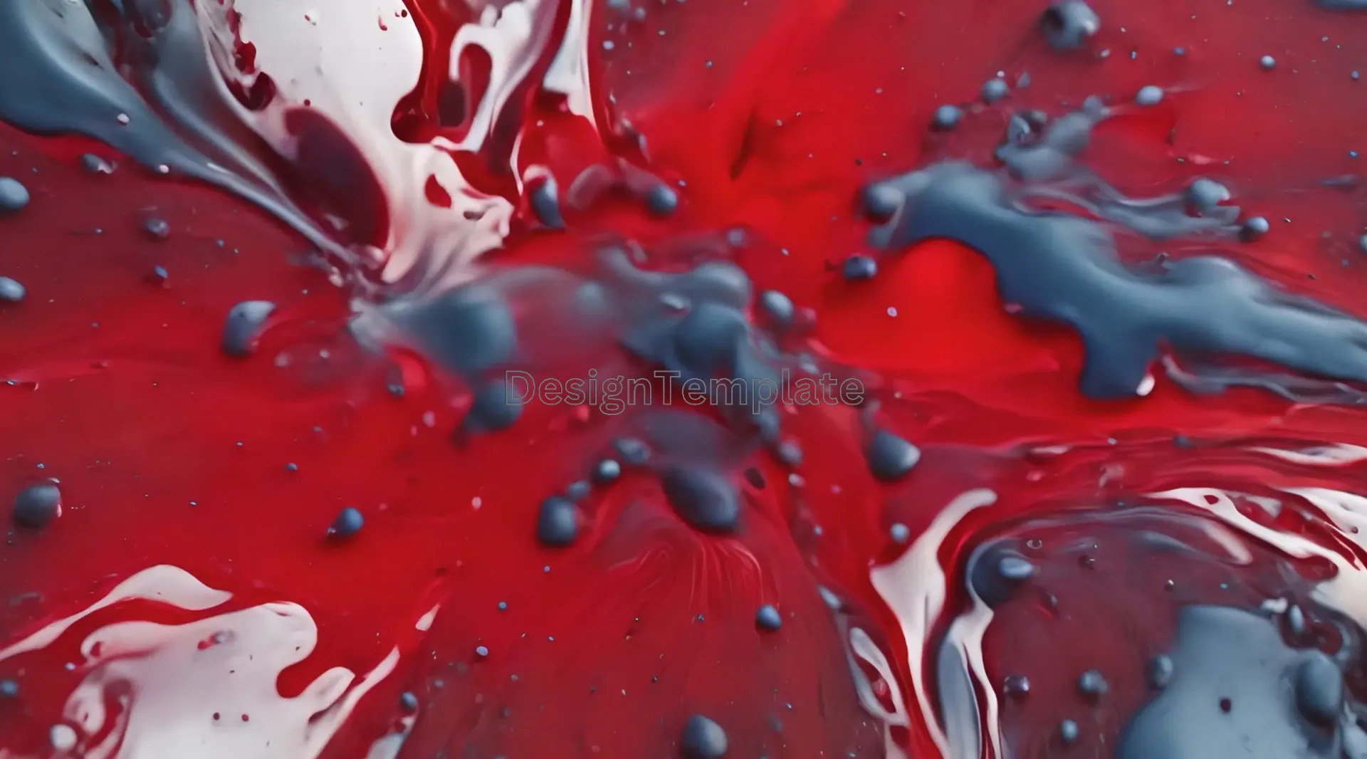Cinematic Red and Gray Fluid Dynamics Video Clip